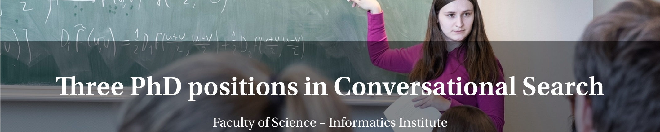 Three PhD positions in Conversational Search