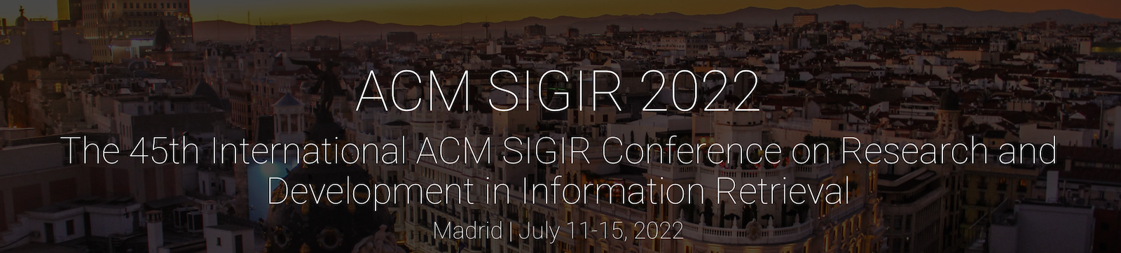 Contributions Accepted at SIGIR 2022