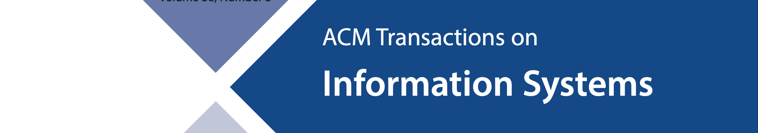 Paper Accepted by ACM Transactions on Information Systems