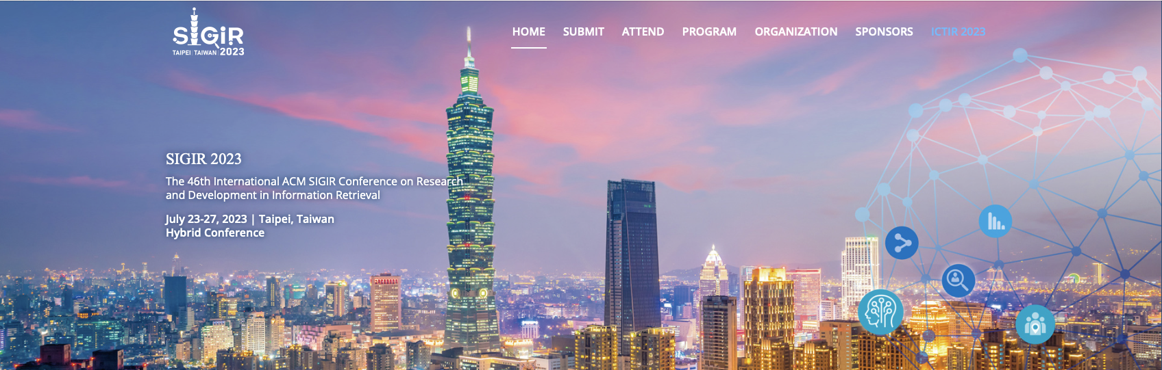 Two Workshop Proposals Accepted at SIGIR 2023 in Taipei (Taiwan)