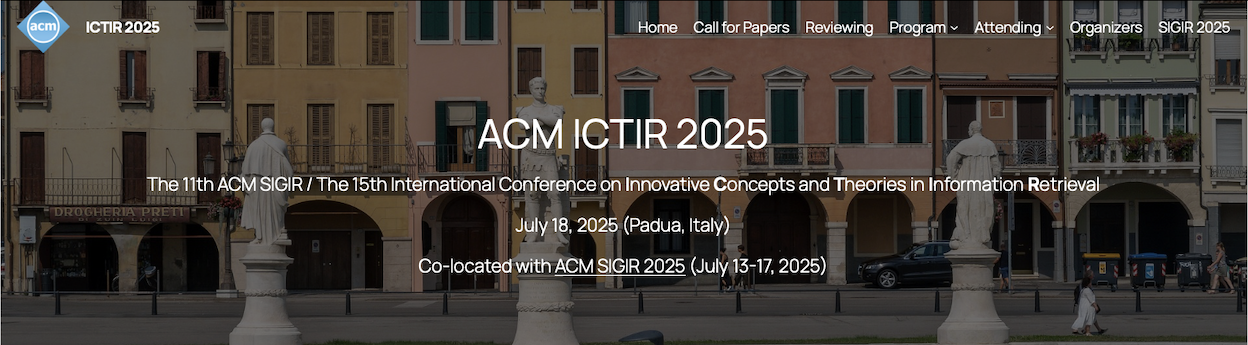 Two ICTIR 2025 Best Paper Honorable Mentions