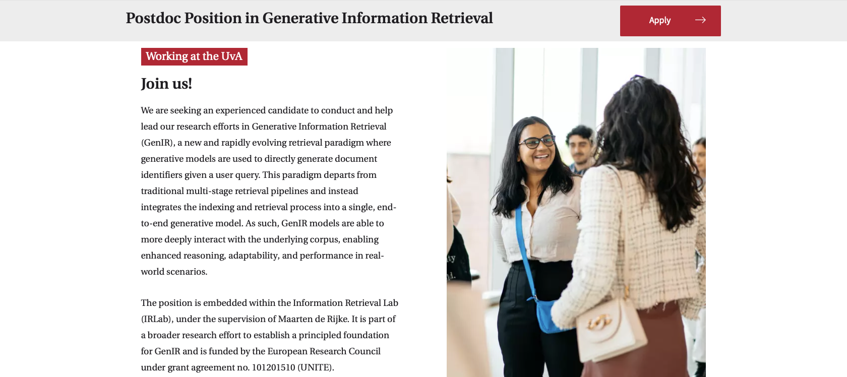 Three PhD Student Positions in Generative Information Retrieval